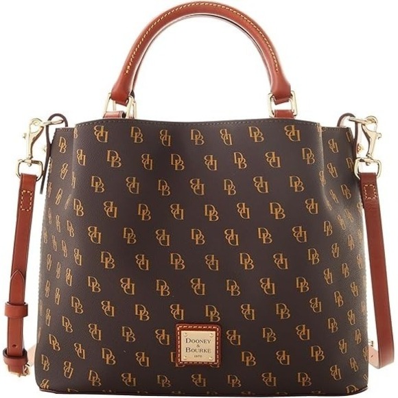 NWT Dooney & Bourke Women\'s Gretta Small Brenna Satchel Old Money Quiet Luxury